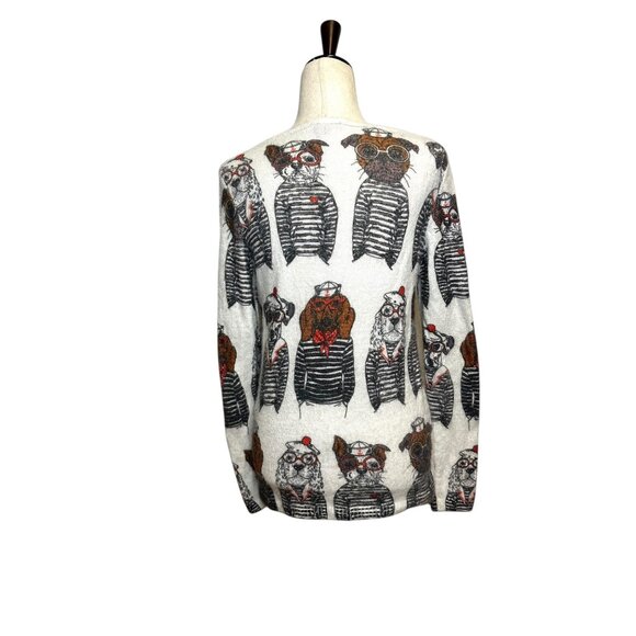 Tricotto XS Dog Print Sweater – Cute Novelty Graphic Pullover, Sailor Dogs, Cozy - Picture 3 of 8